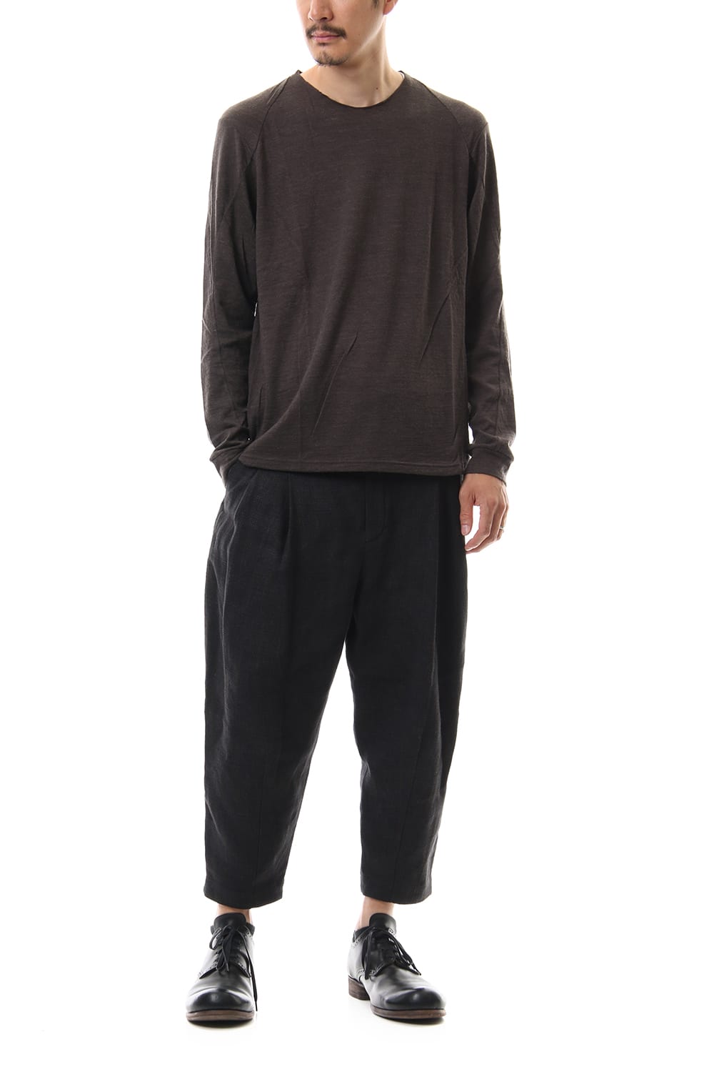 ロング スリーブ ウール / アルパカ ジャージー