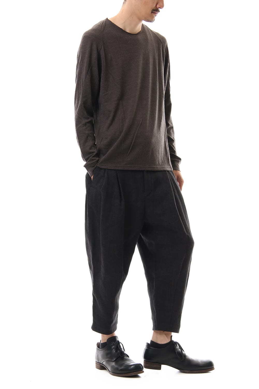 ロング スリーブ ウール / アルパカ ジャージー