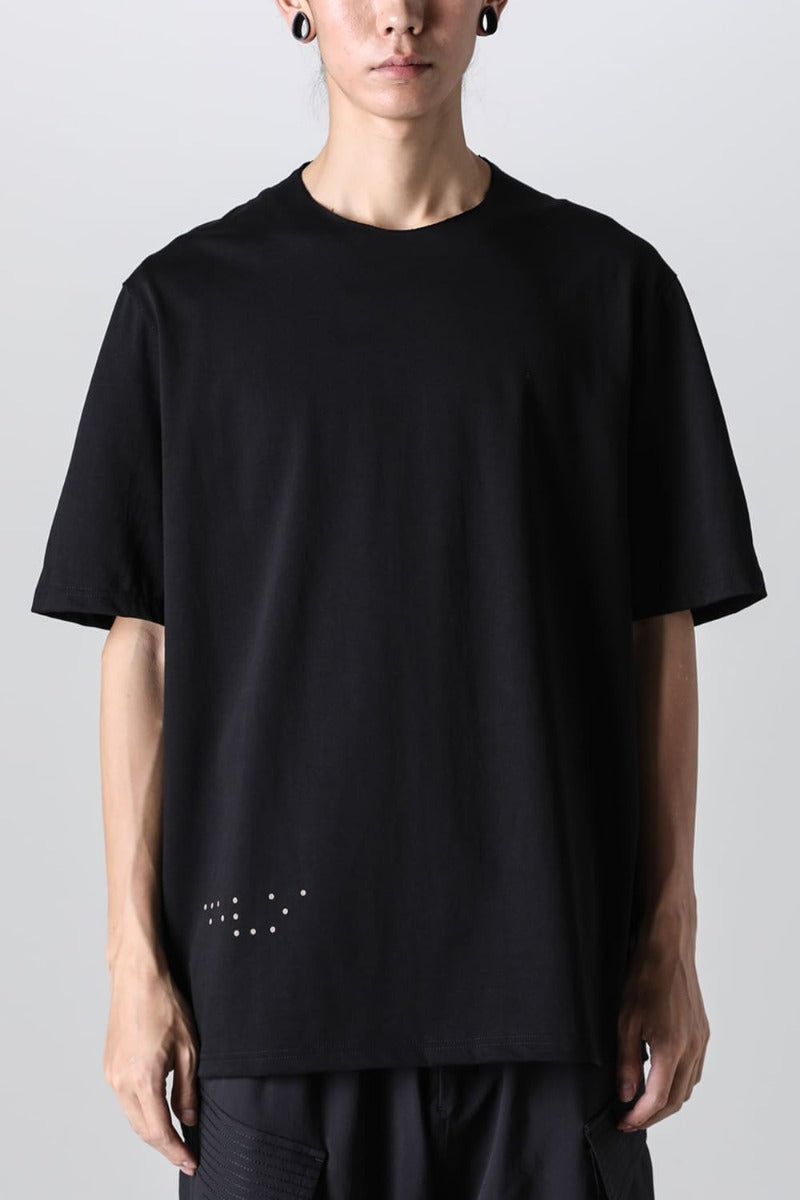 Short sleeve soft jersey PRINT A Black