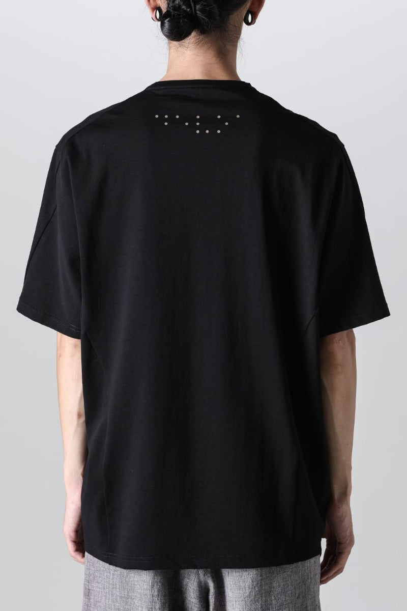 Short sleeve soft jersey PRINT B Black