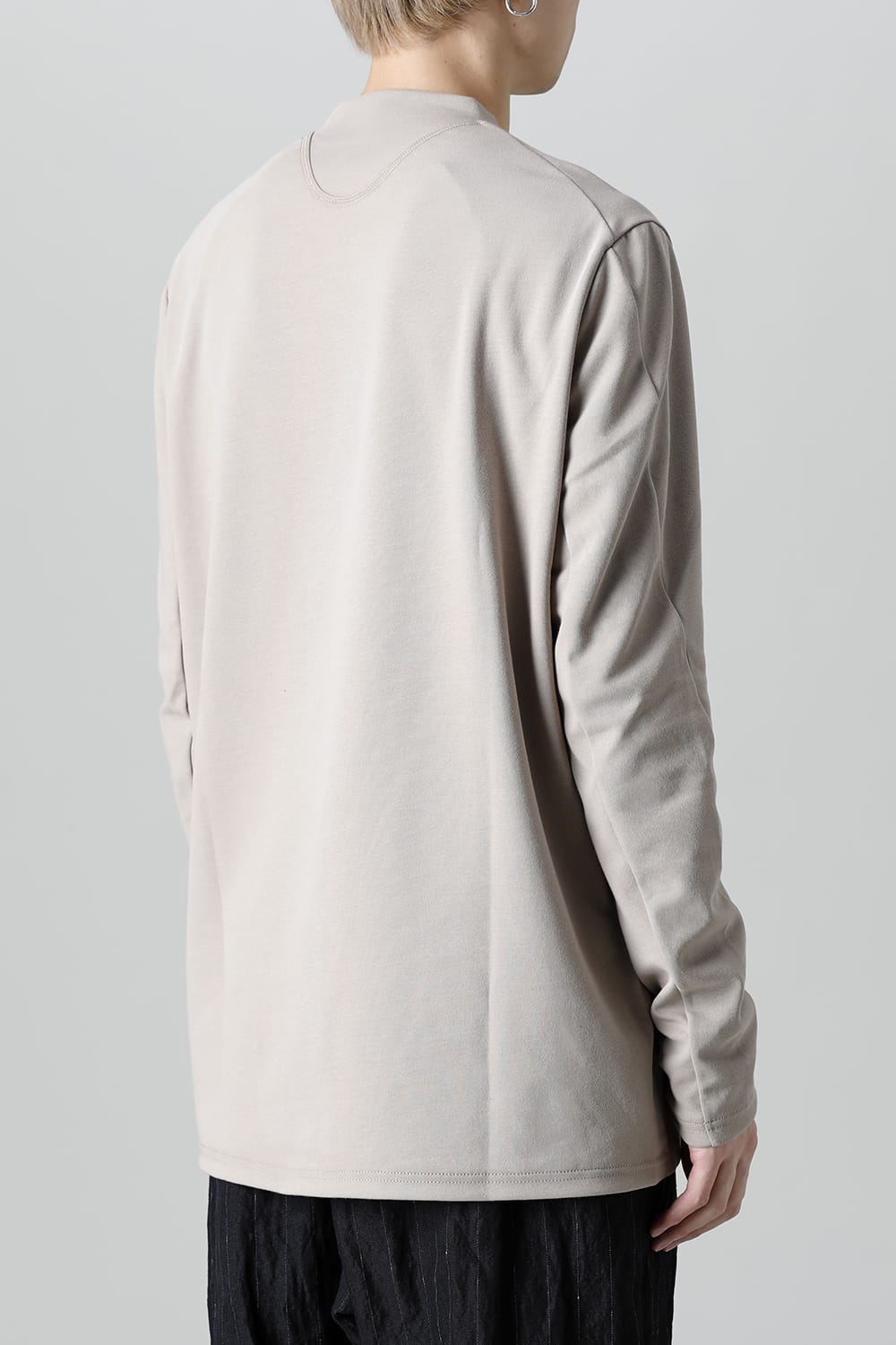 ロングスリーブ ルーズフィット ソフトジャージー  ベージュ