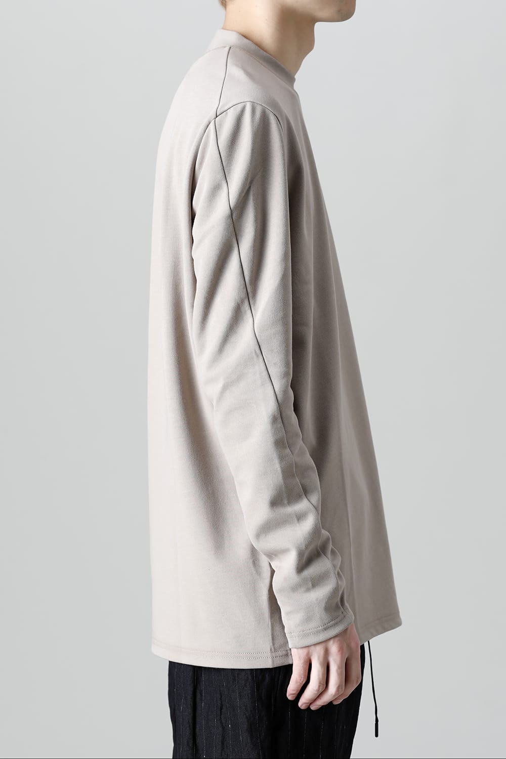 ロングスリーブ ルーズフィット ソフトジャージー  ベージュ