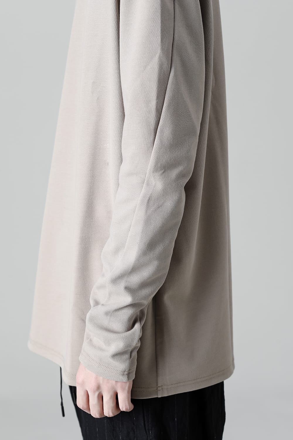 ロングスリーブ ルーズフィット ソフトジャージー  ベージュ
