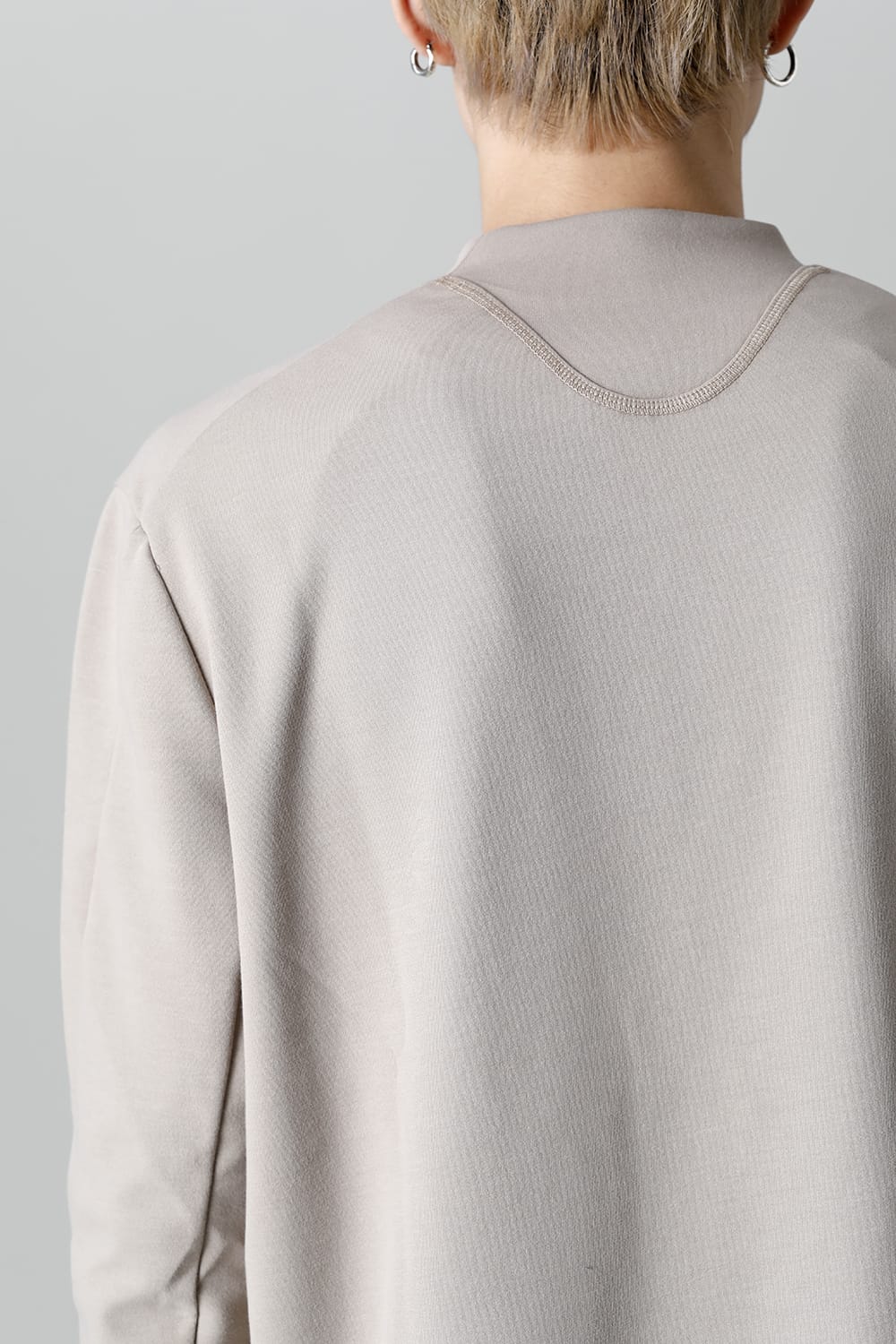 ロングスリーブ ルーズフィット ソフトジャージー  ベージュ