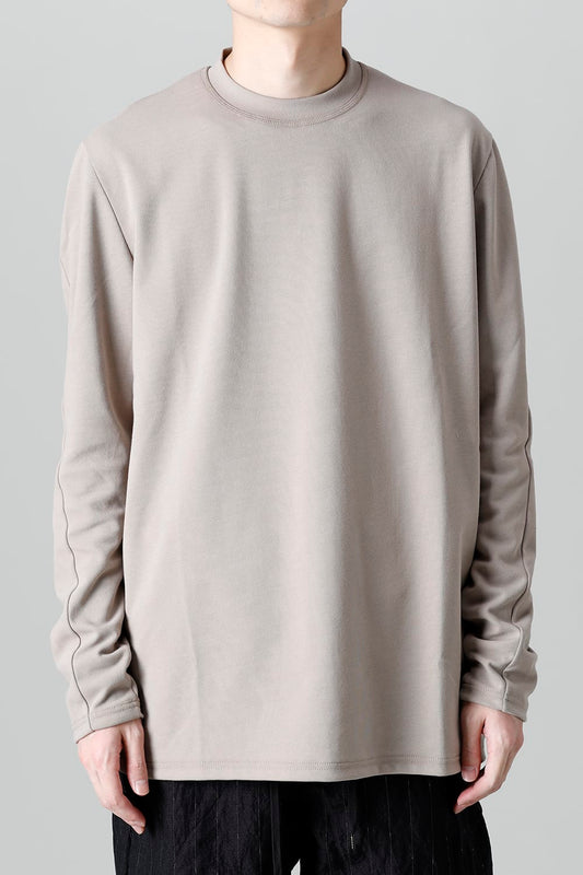 ロングスリーブ ルーズフィット ソフトジャージー  ベージュ