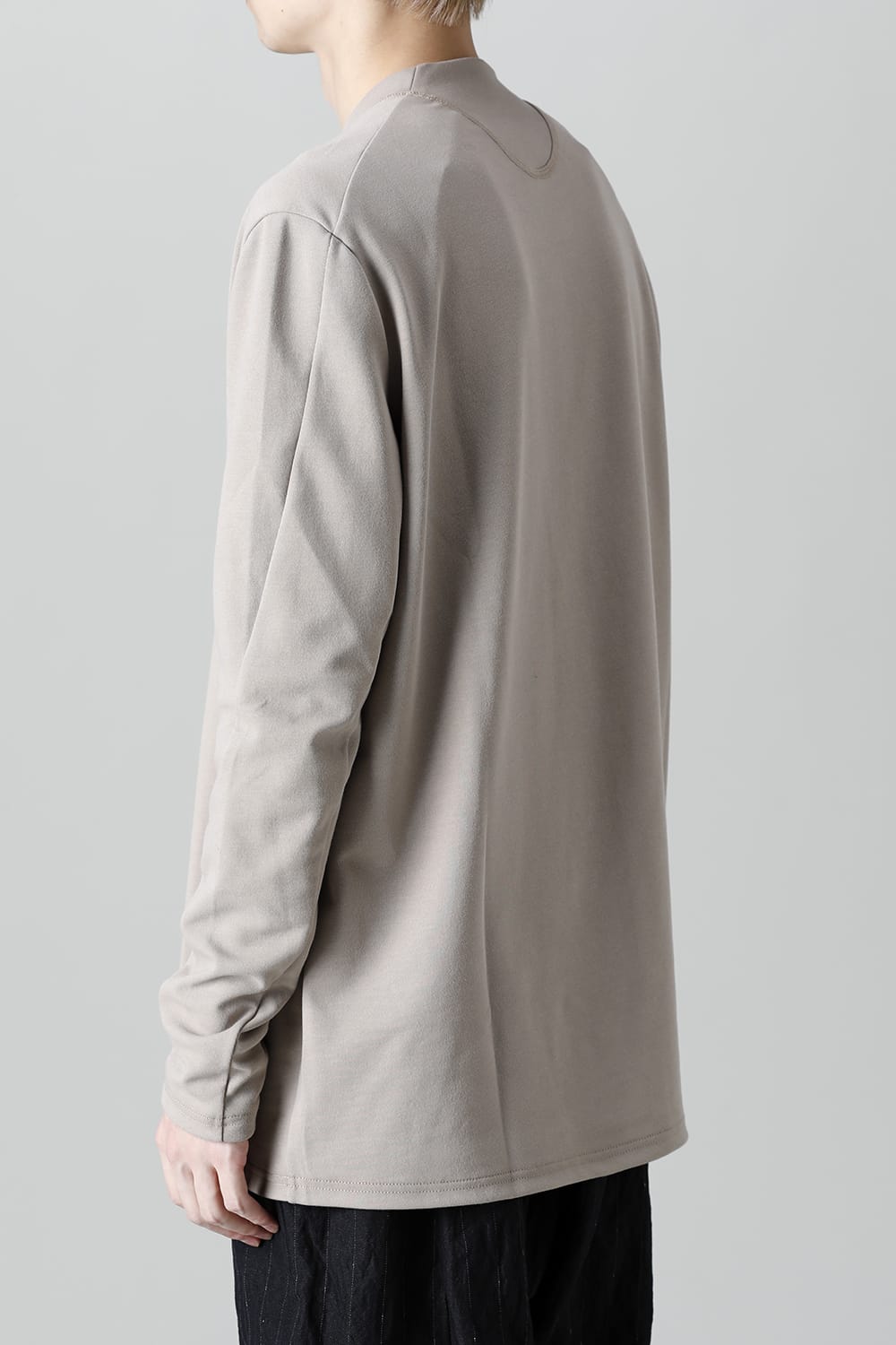 ロングスリーブ ルーズフィット ソフトジャージー  ベージュ