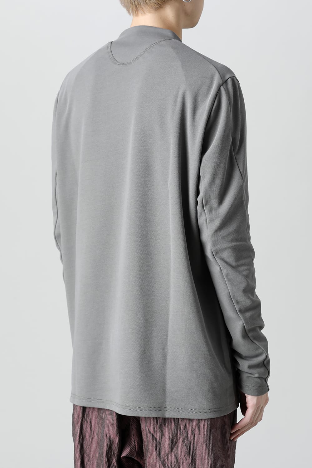 ロングスリーブ ルーズフィット ソフトジャージー  スレートグレー