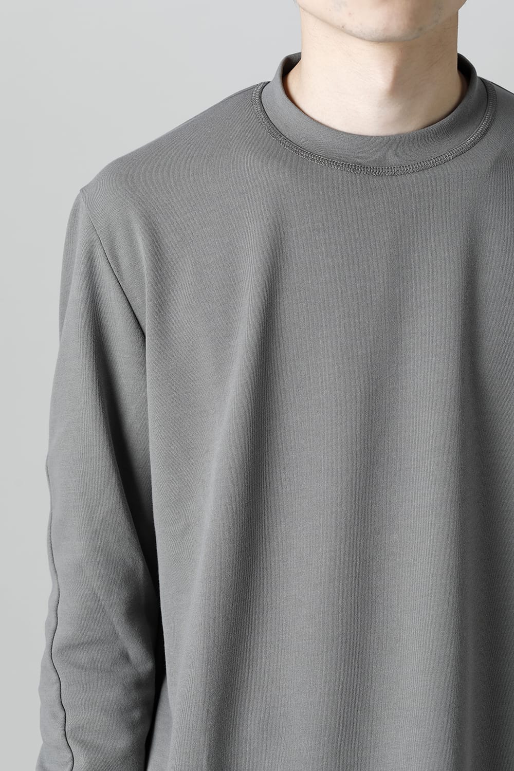 ロングスリーブ ルーズフィット ソフトジャージー  スレートグレー