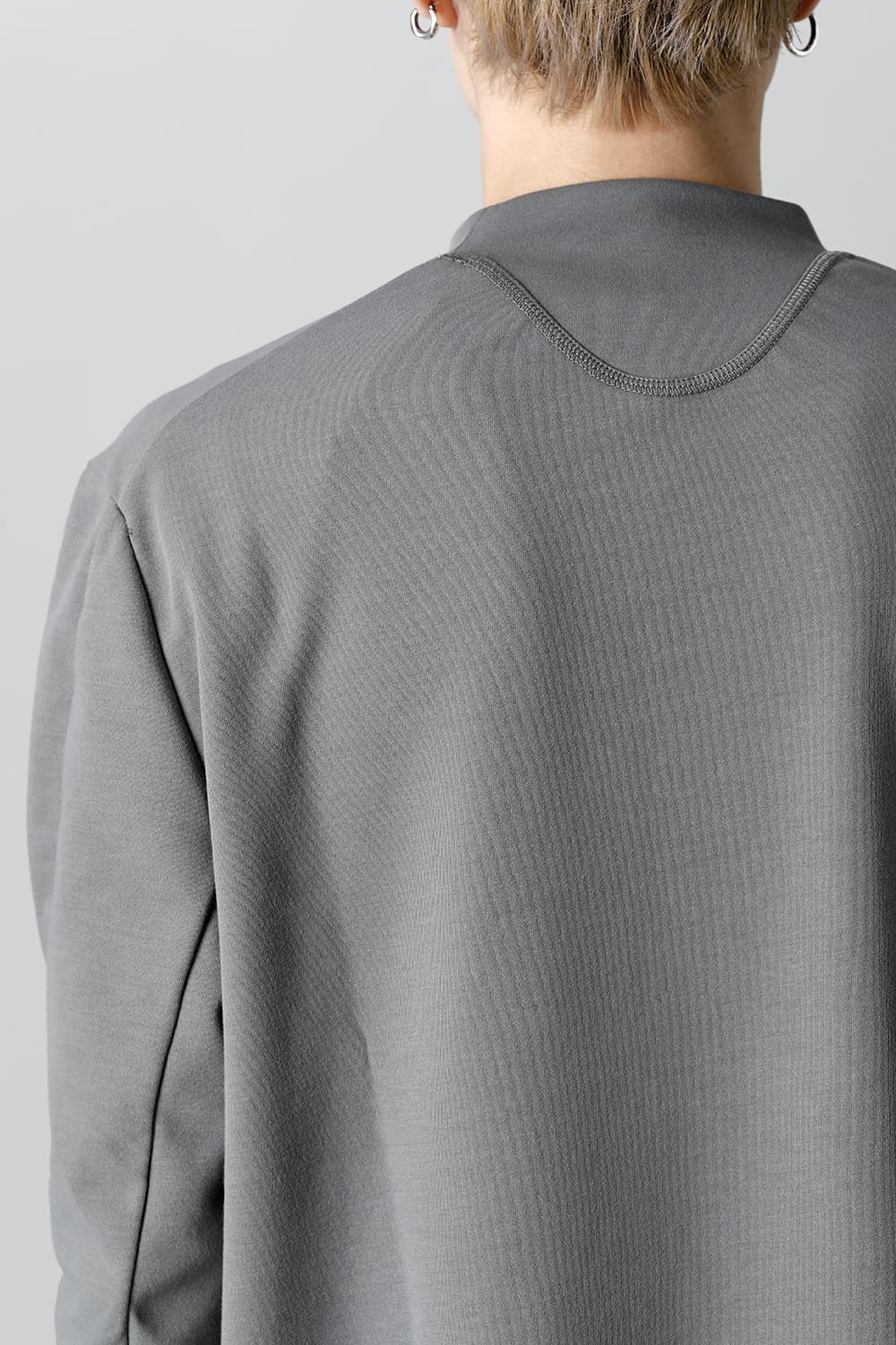 ロングスリーブ ルーズフィット ソフトジャージー  スレートグレー