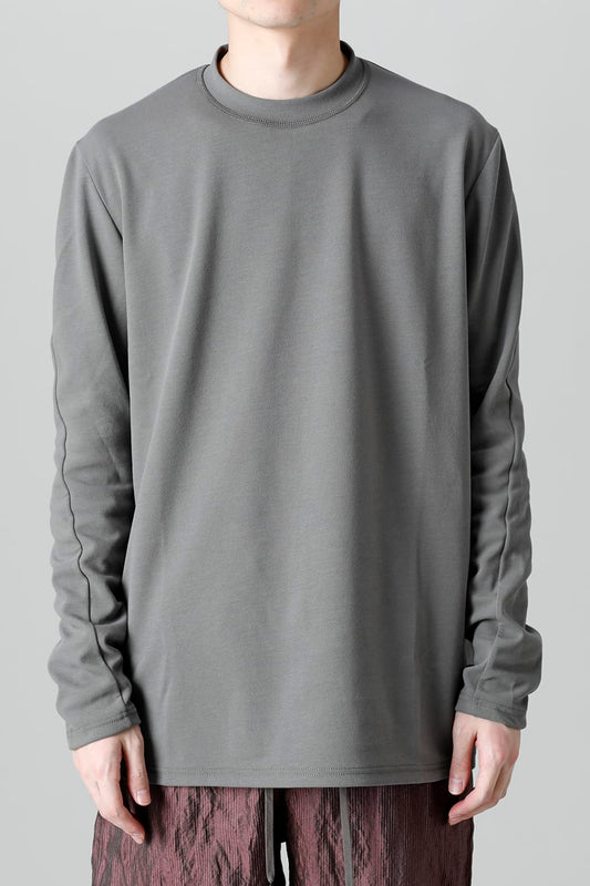 ロングスリーブ ルーズフィット ソフトジャージー  スレートグレー