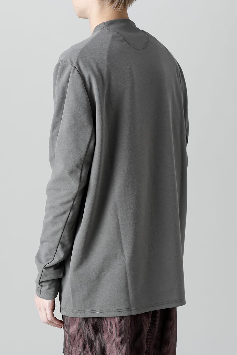 ロングスリーブ ルーズフィット ソフトジャージー  スレートグレー