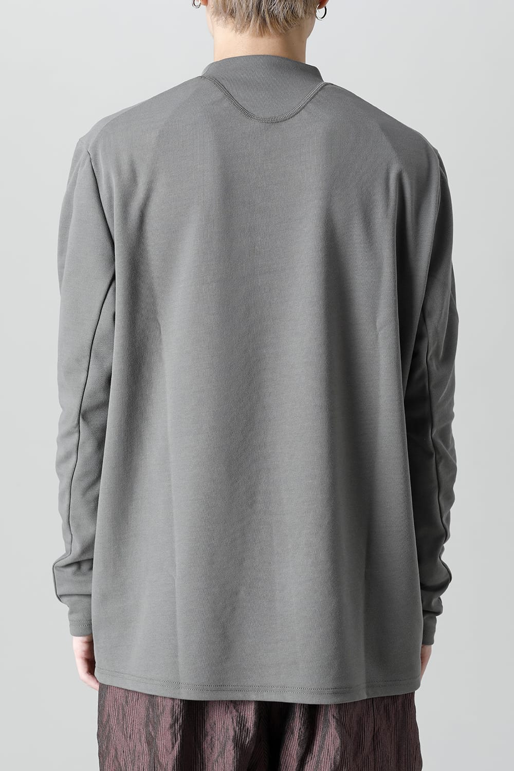 ロングスリーブ ルーズフィット ソフトジャージー  スレートグレー