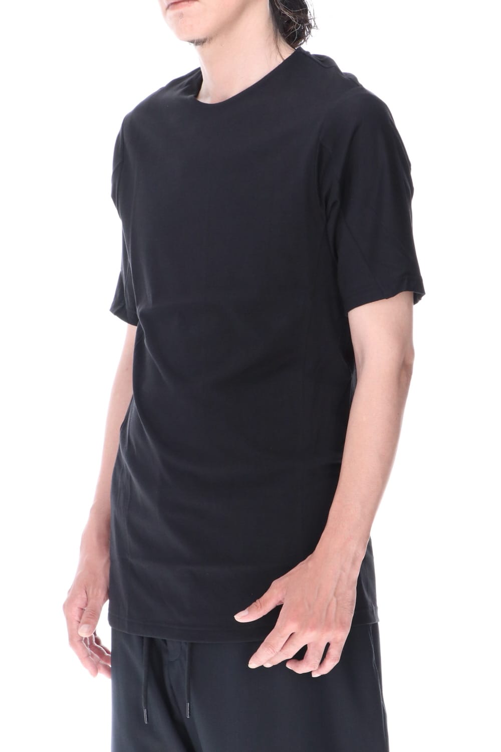 Short sleeve indian cotton jersey ( SUVIN )  Black