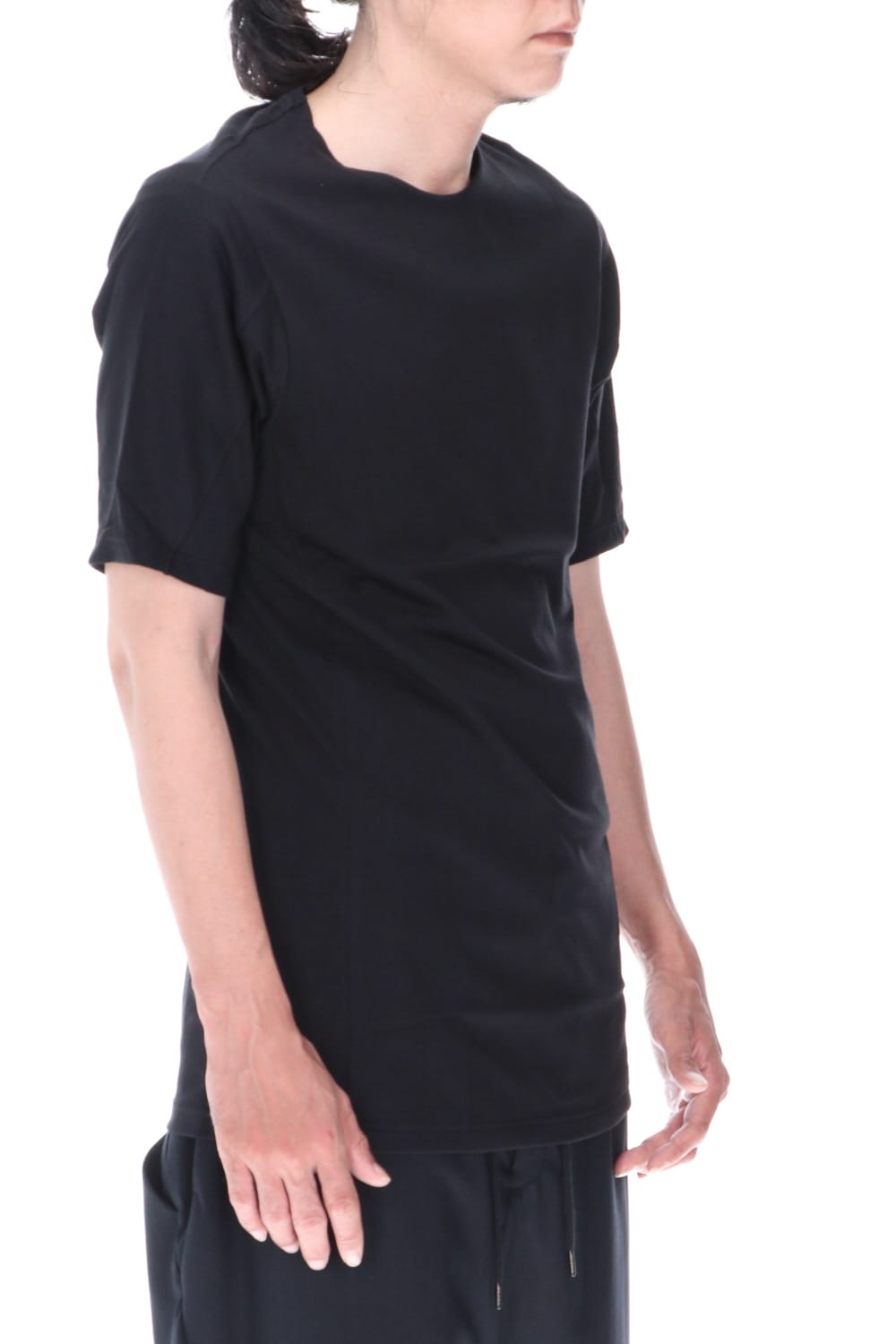 Short sleeve indian cotton jersey ( SUVIN )  Black