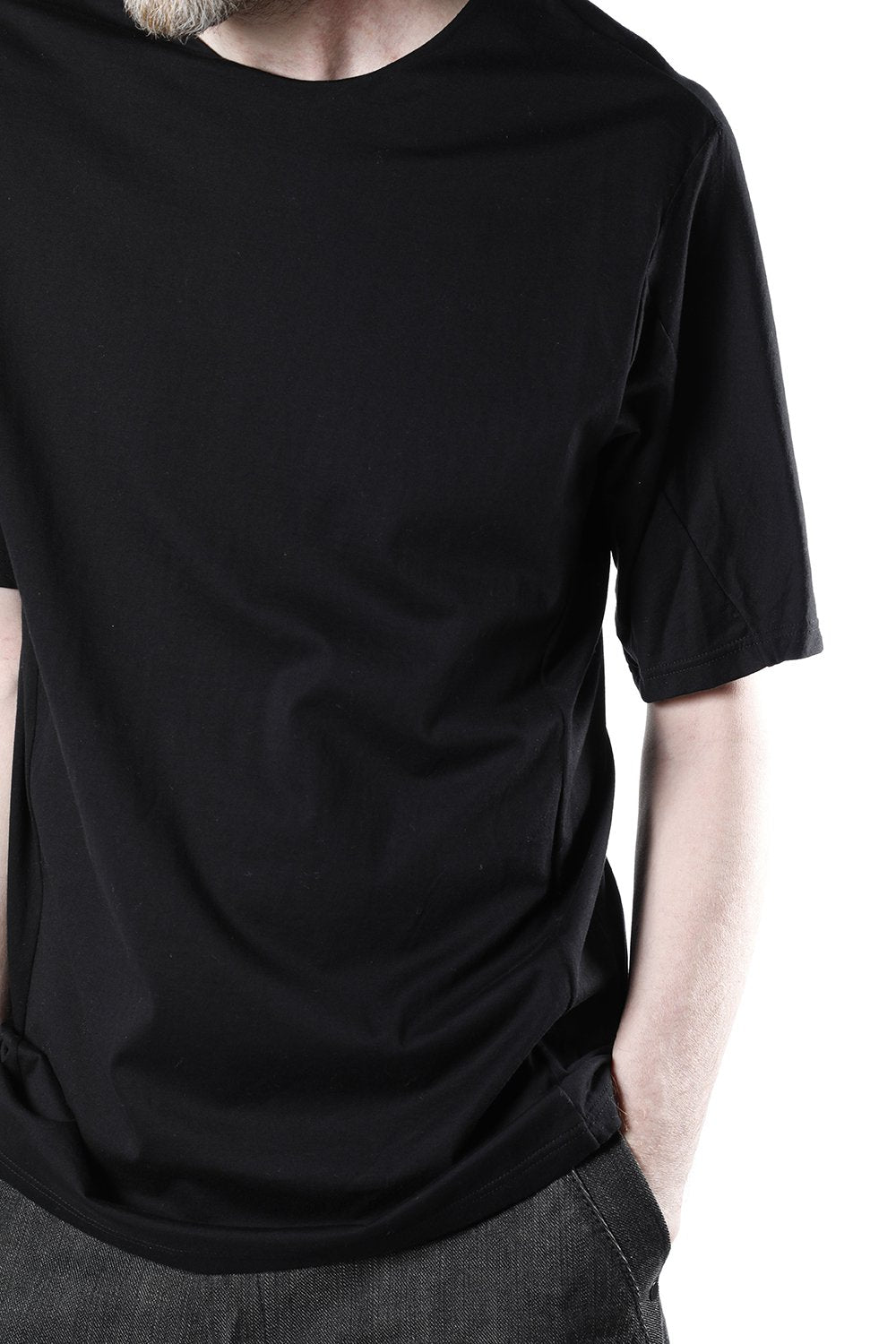 Short sleeve indian cotton jersey ( SUVIN )  Black