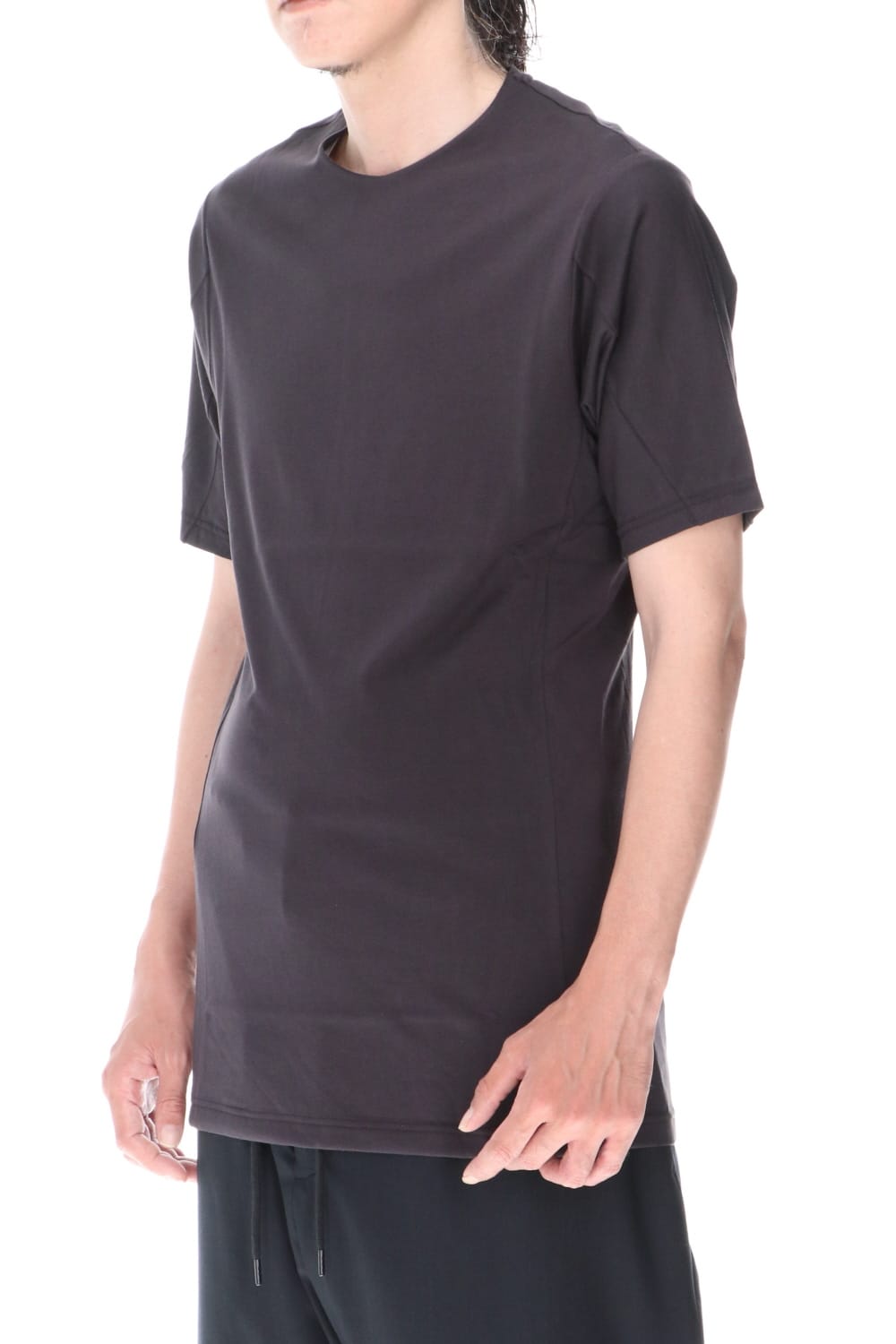 Short sleeve indian cotton jersey ( SUVIN )  Charcoal