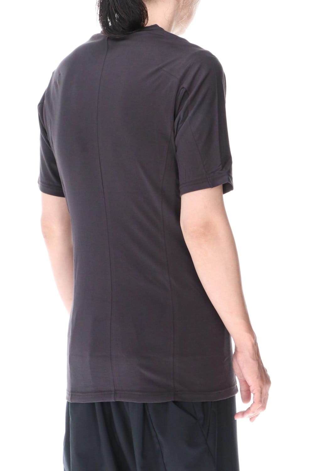 Short sleeve indian cotton jersey ( SUVIN )  Charcoal