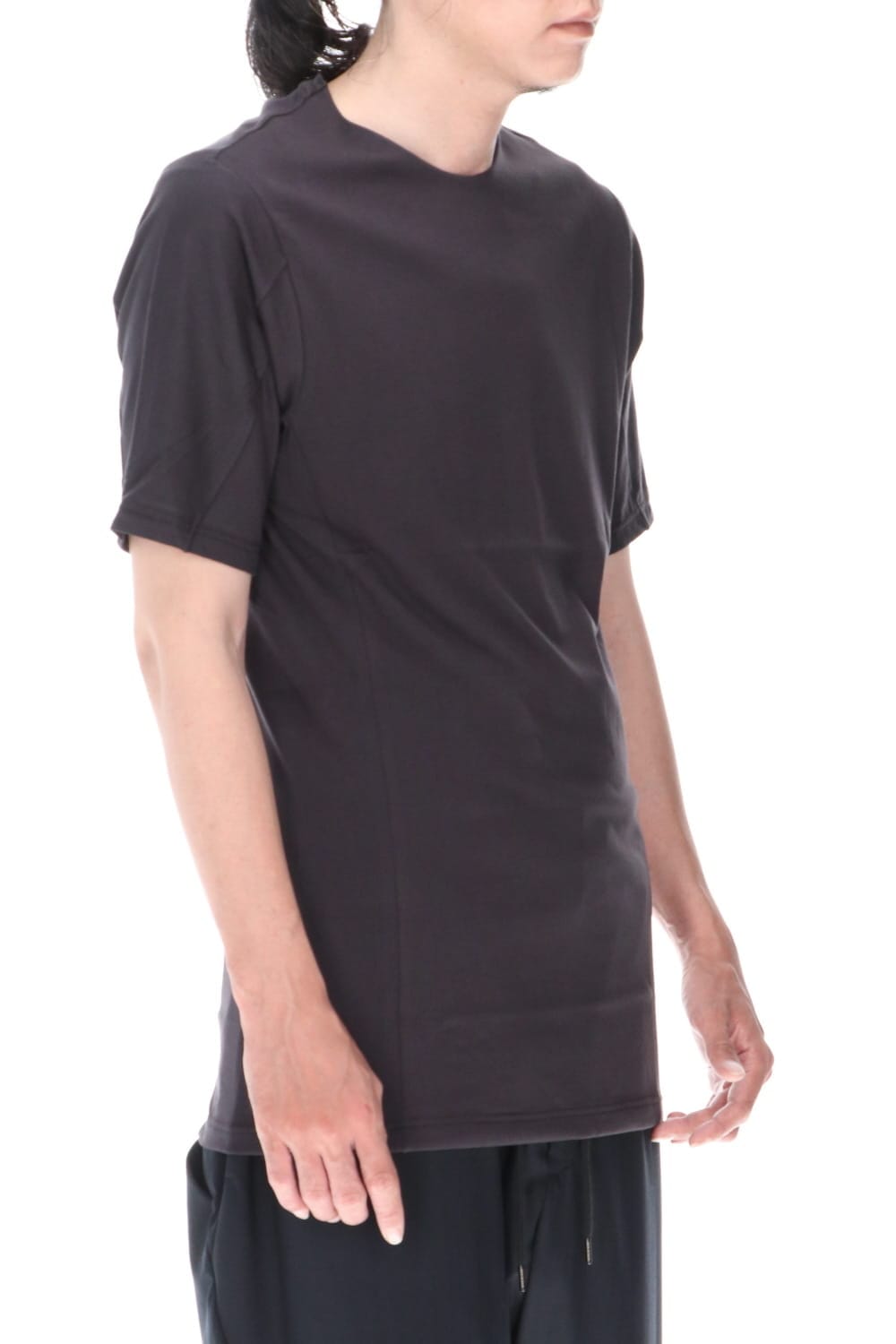 Short sleeve indian cotton jersey ( SUVIN )  Charcoal