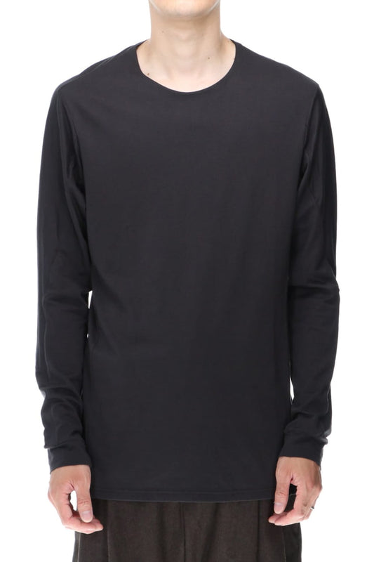 Long sleave indian cotton jersey ( SUVIN )  Charcoal