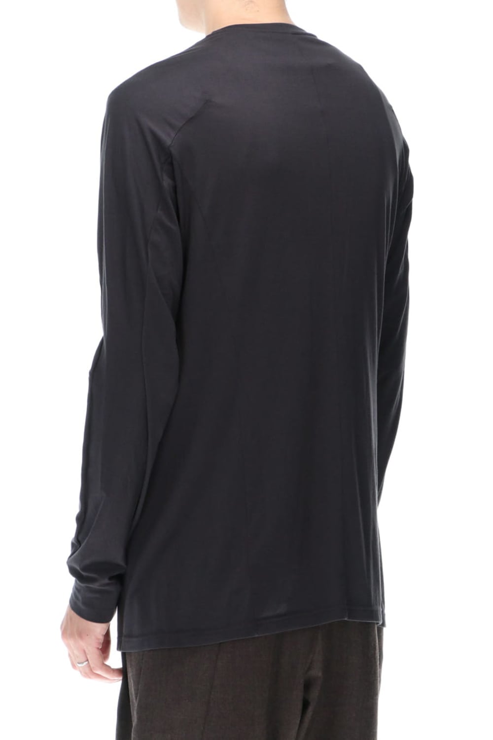 Long sleave indian cotton jersey ( SUVIN )  Charcoal