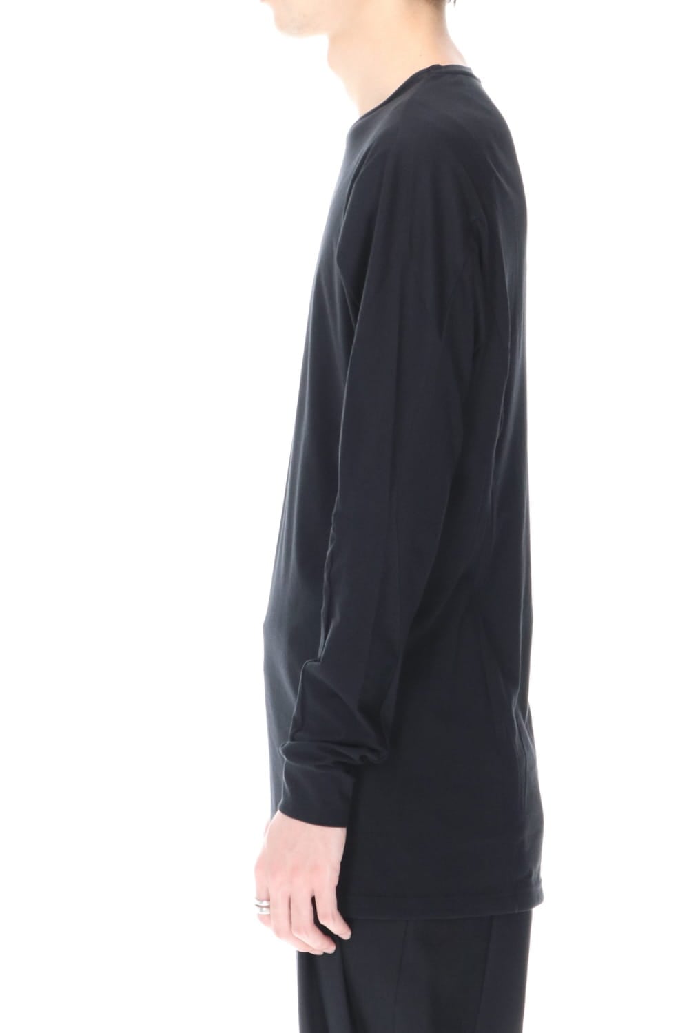 Long sleave indian cotton jersey ( SUVIN )  Black