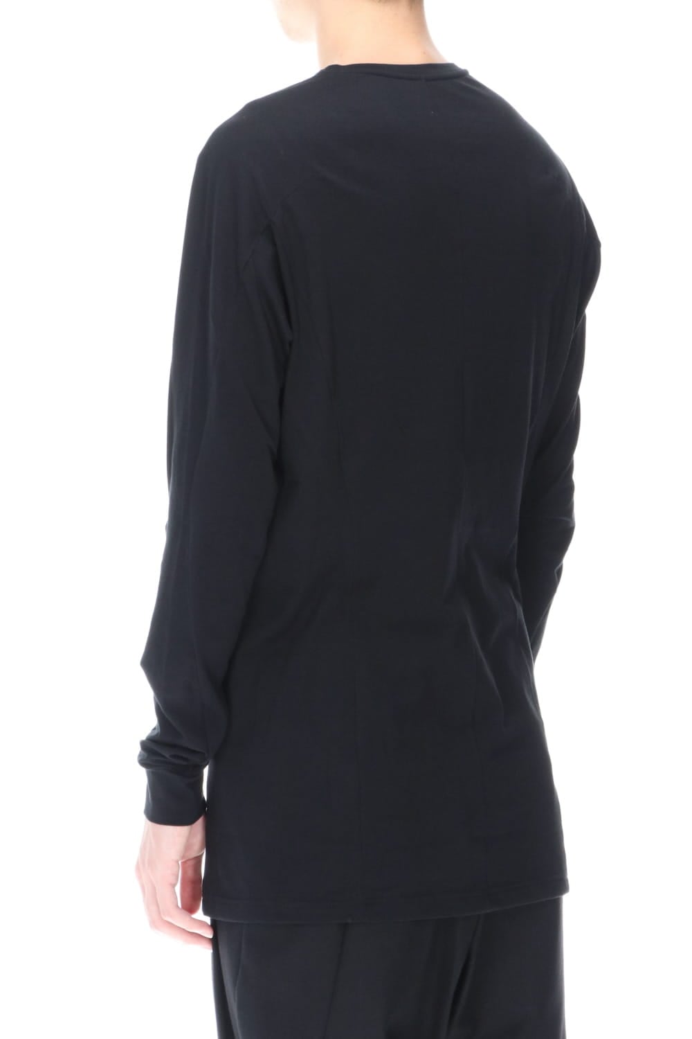 Long sleave indian cotton jersey ( SUVIN )  Black