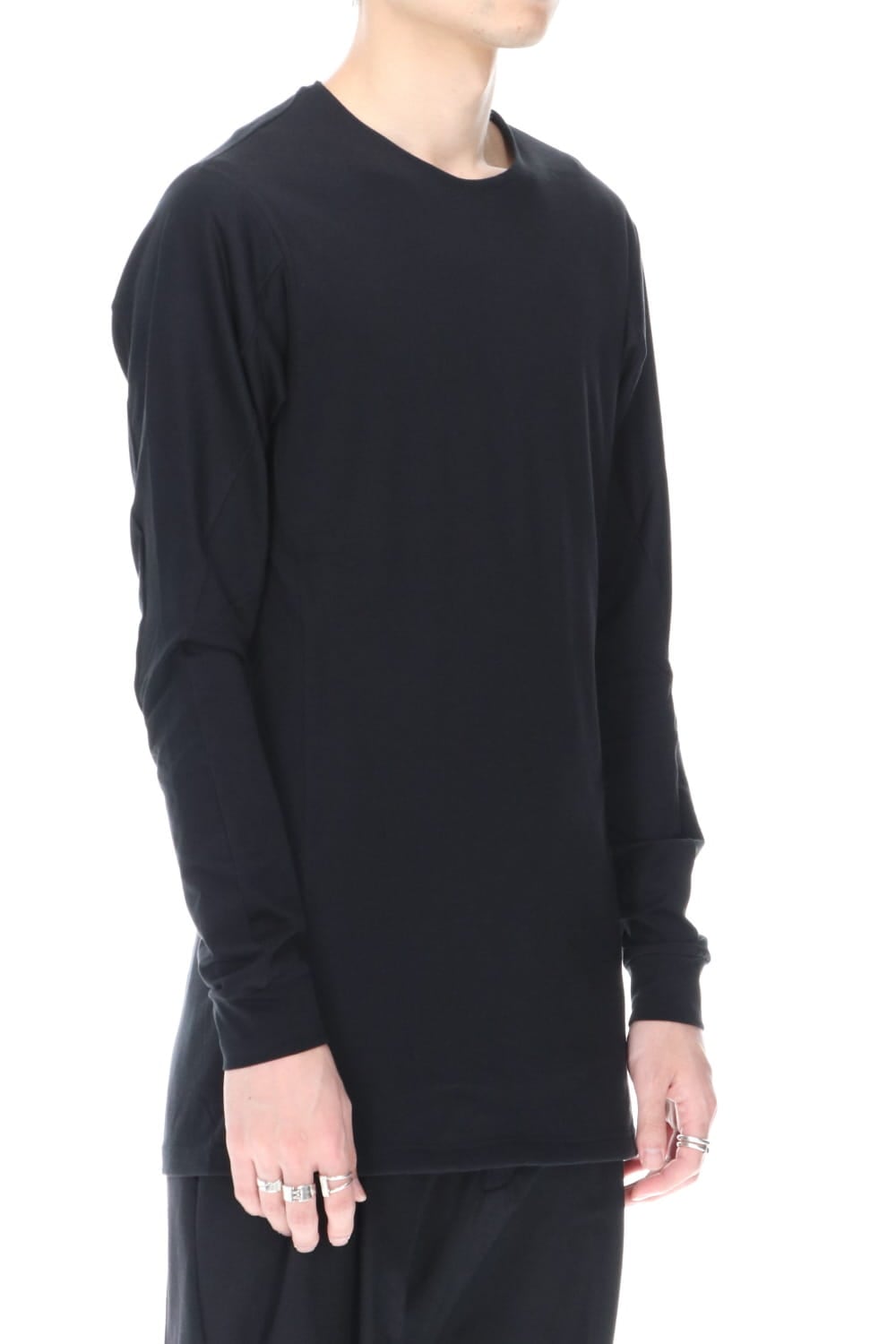 Long sleave indian cotton jersey ( SUVIN )  Black