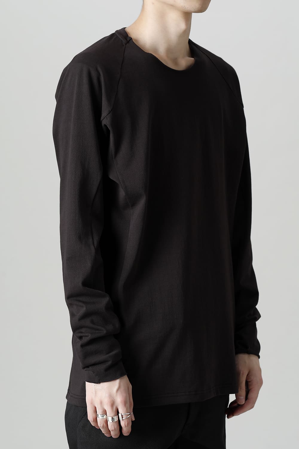 Long sleeve Cotton jersey Lava Stone
