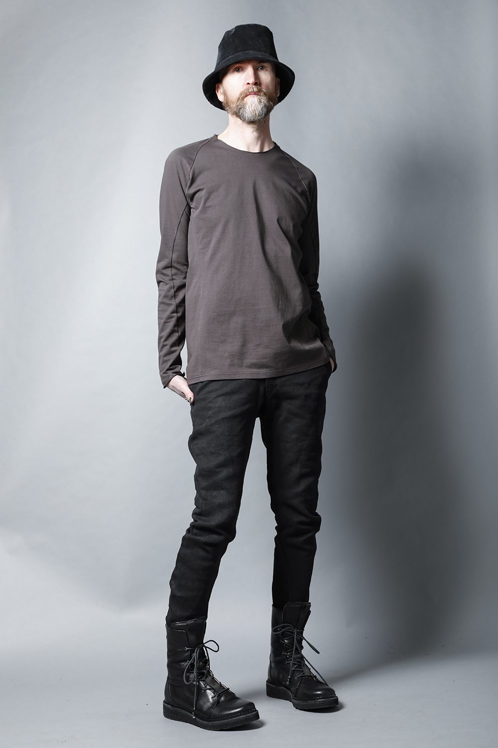 Long sleeve Cotton jersey Warm Gray