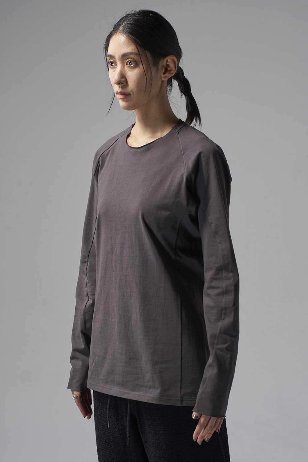 Long sleeve Cotton jersey Warm Gray