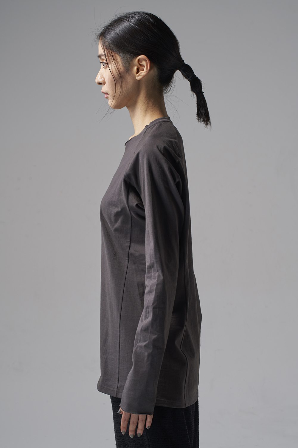 Long sleeve Cotton jersey Warm Gray