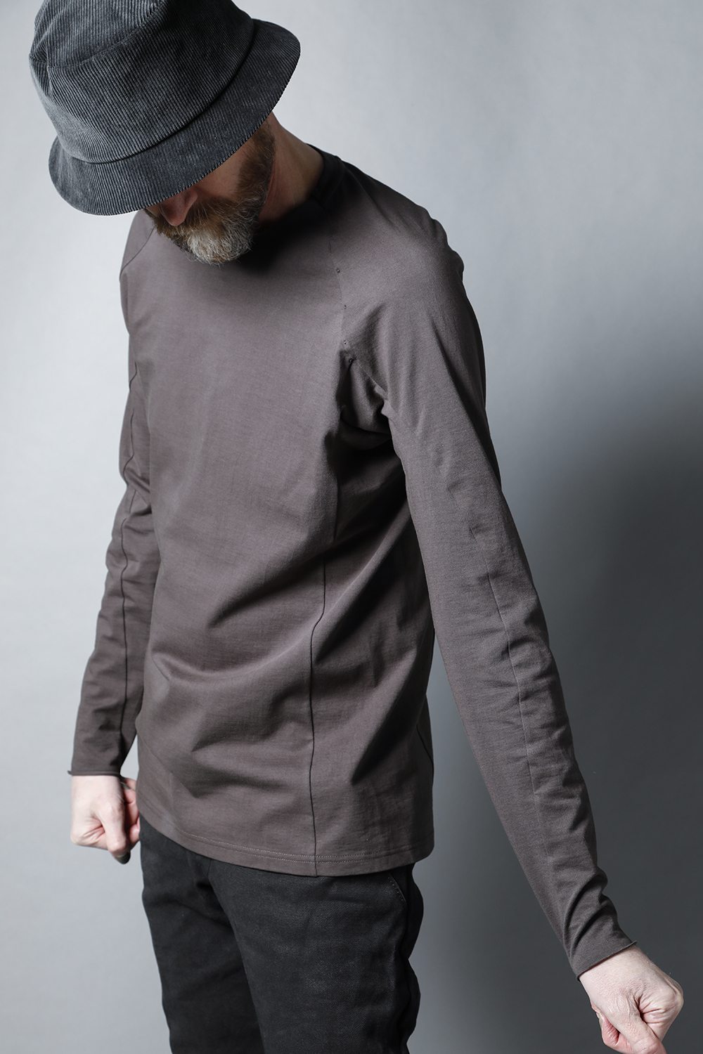 Long sleeve Cotton jersey Warm Gray
