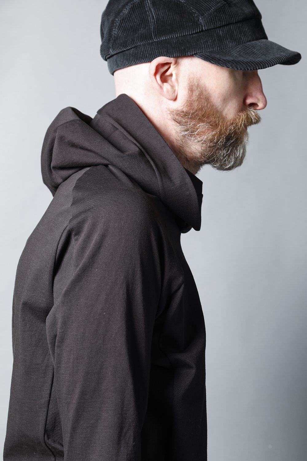 Pullover hoodie Cotton jersey Warm Lava Stone