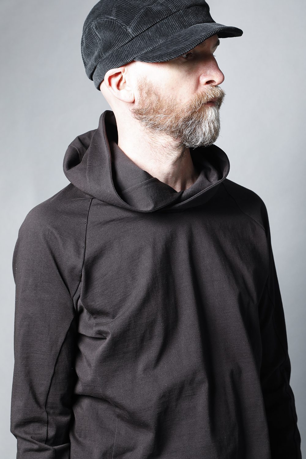 Pullover hoodie Cotton jersey Warm Lava Stone