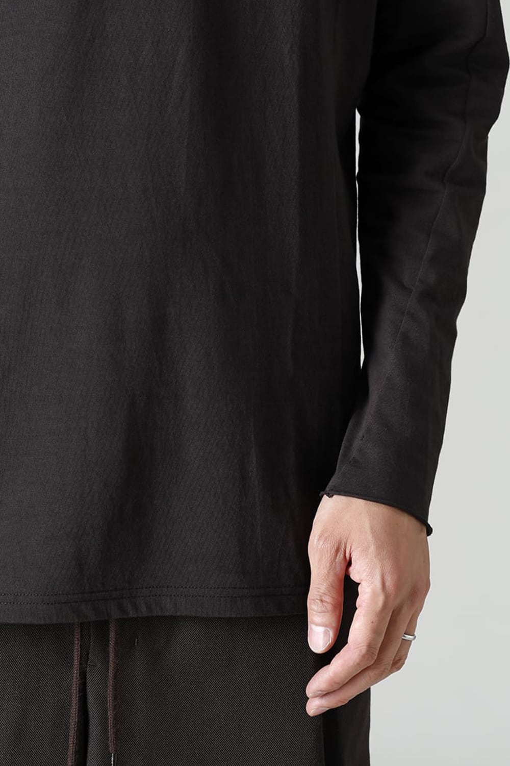 Pullover hoodie Cotton jersey Warm Lava Stone