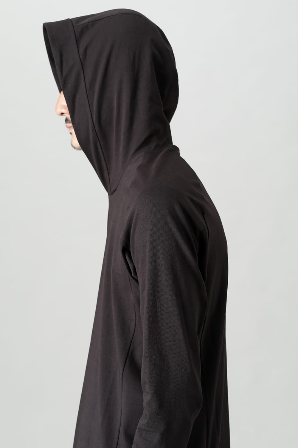 Pullover hoodie Cotton jersey Warm Lava Stone