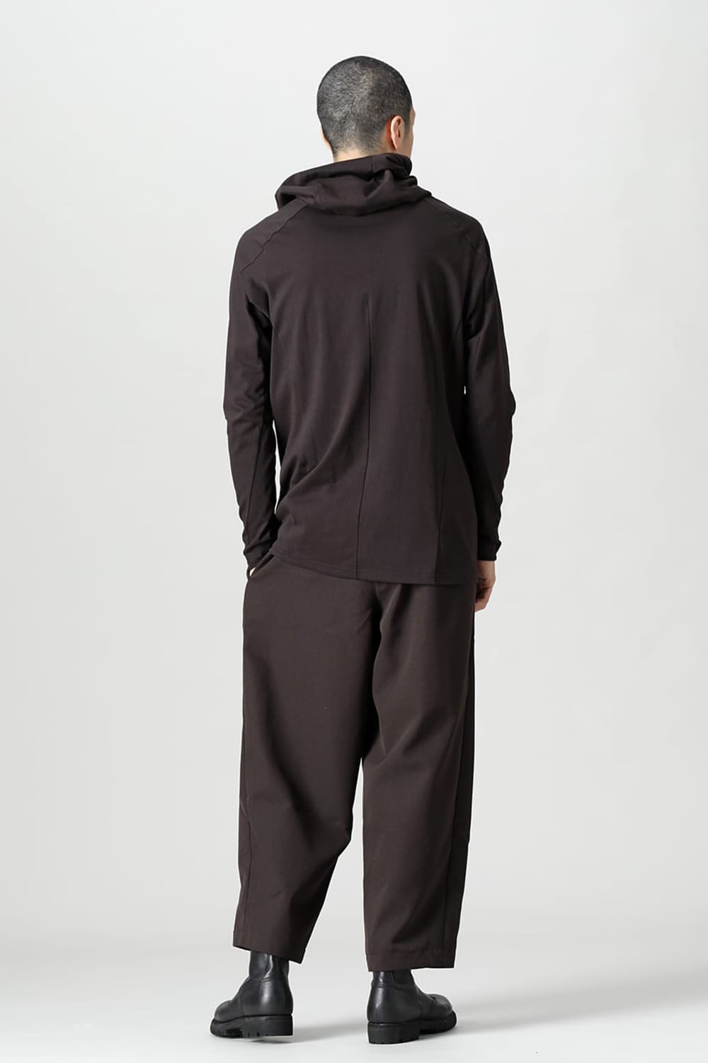 Pullover hoodie Cotton jersey Warm Lava Stone