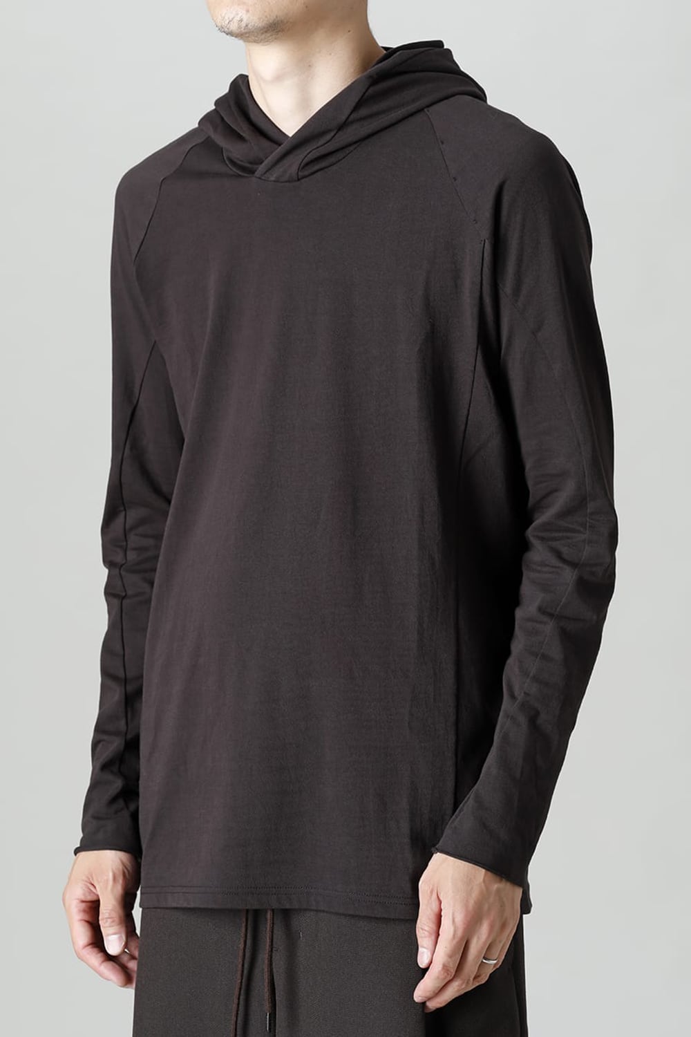 Pullover hoodie Cotton jersey Warm Lava Stone