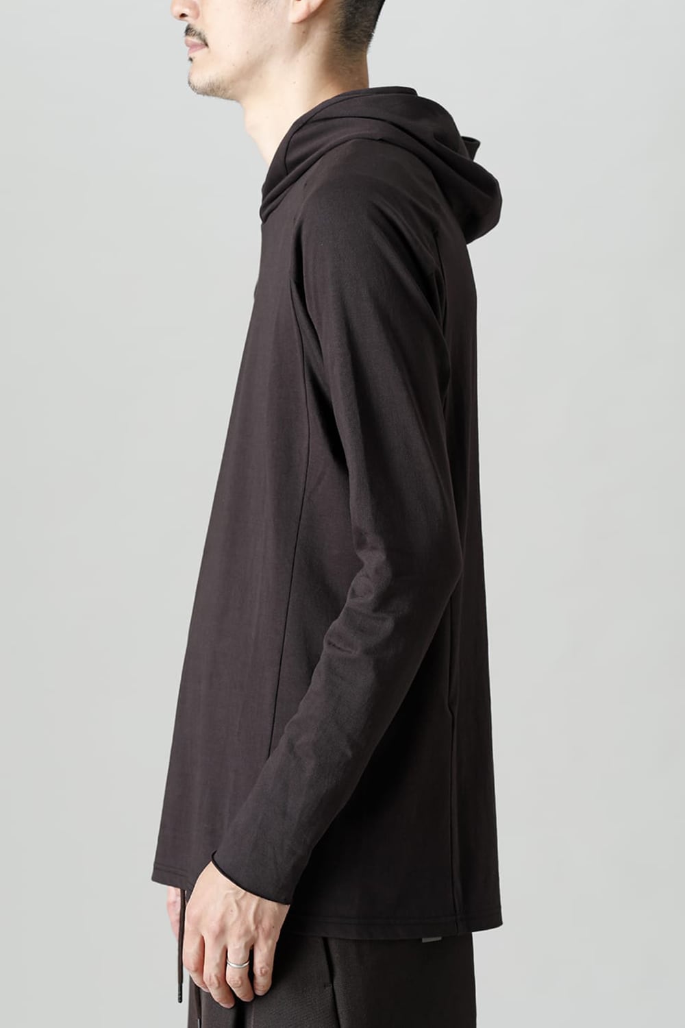 Pullover hoodie Cotton jersey Warm Lava Stone