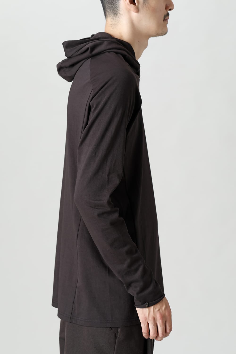 Pullover hoodie Cotton jersey Warm Lava Stone