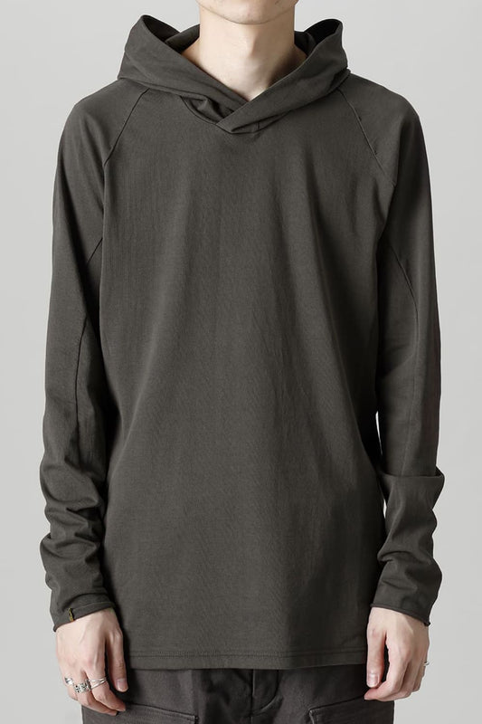 Pullover hoodie Cotton jersey Warm Gray