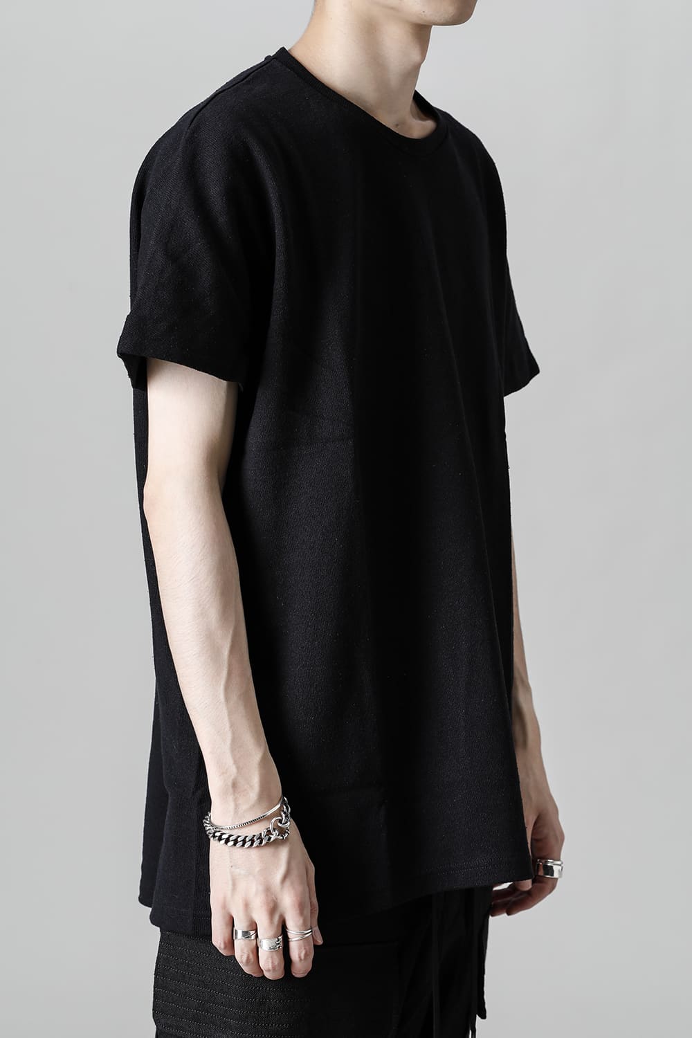 Rag top Silk jersey Black