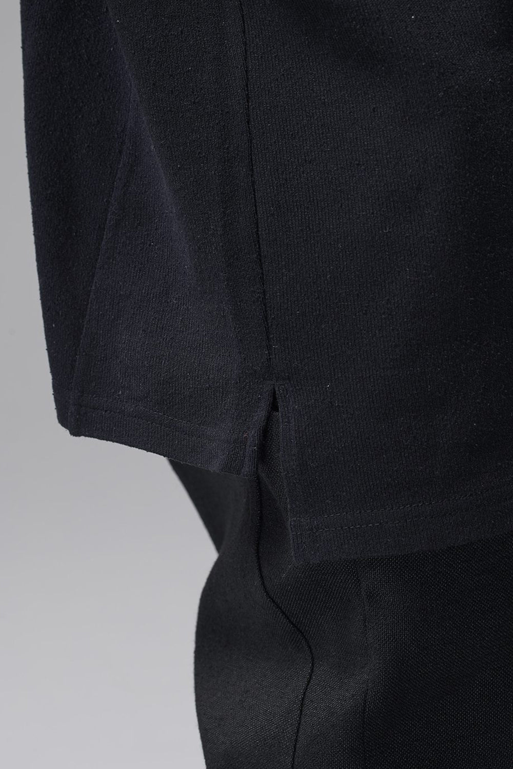 ロングスリーブ シルクジャージー ブラック