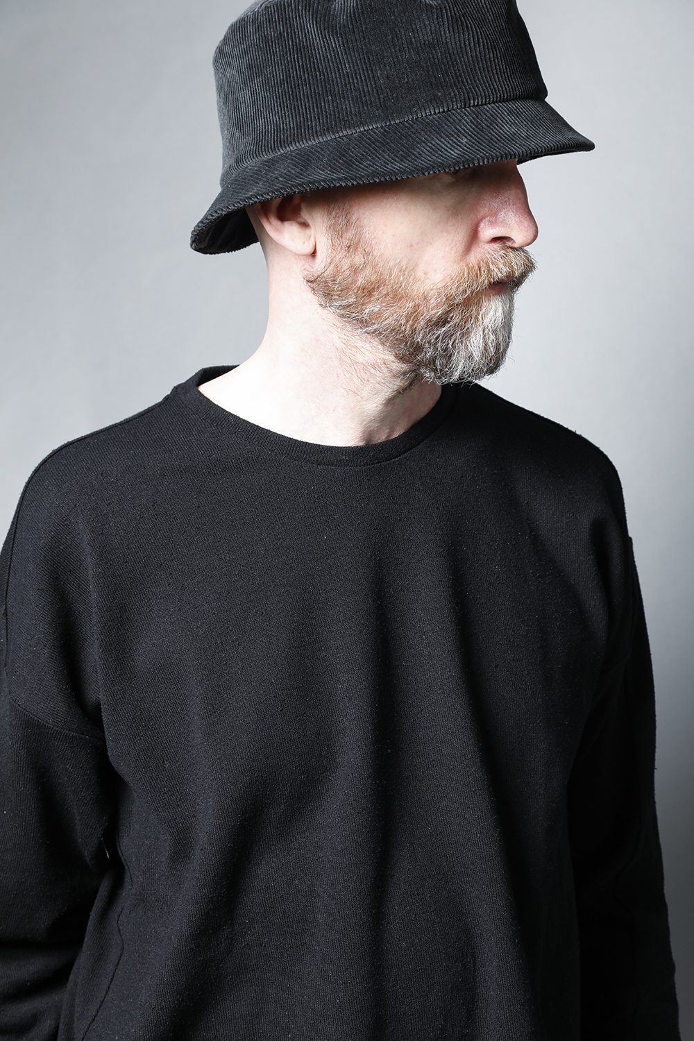 ロングスリーブ シルクジャージー ブラック