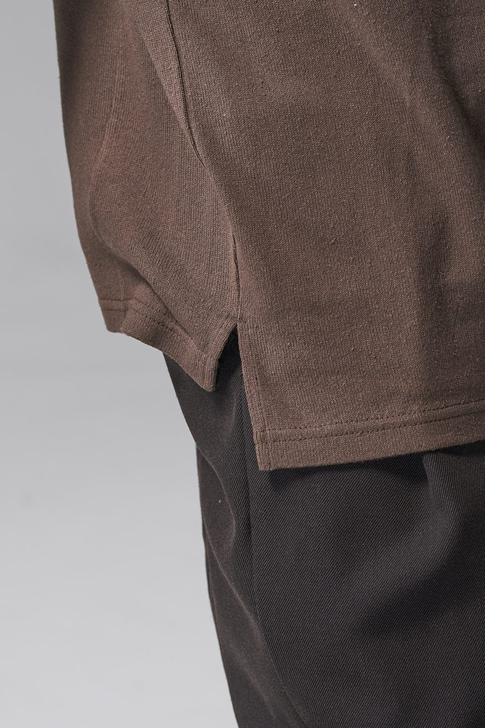 ロングスリーブ シルクジャージー チェスナット