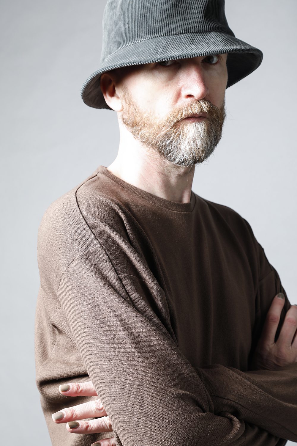 ロングスリーブ シルクジャージー チェスナット