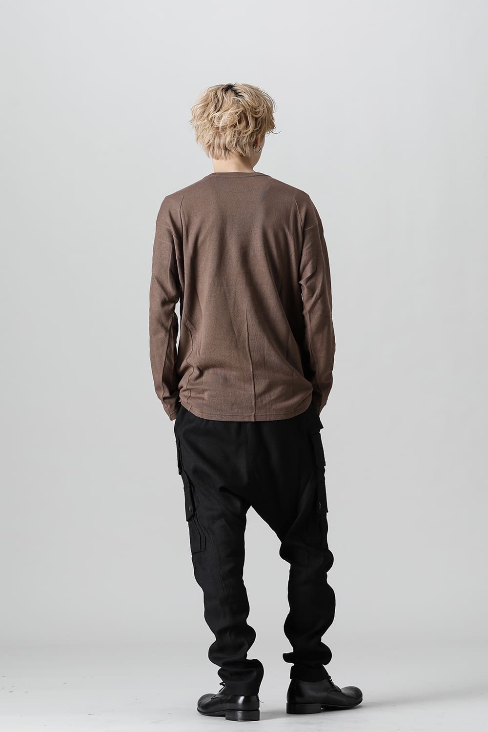 ロングスリーブ シルクジャージー チェスナット