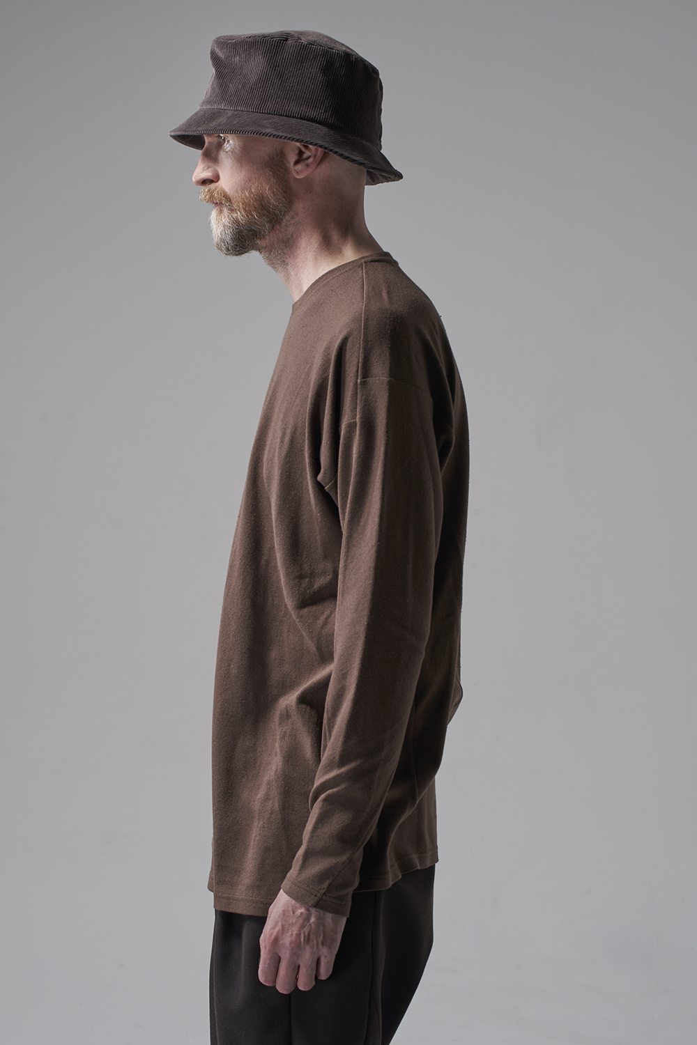 ロングスリーブ シルクジャージー チェスナット