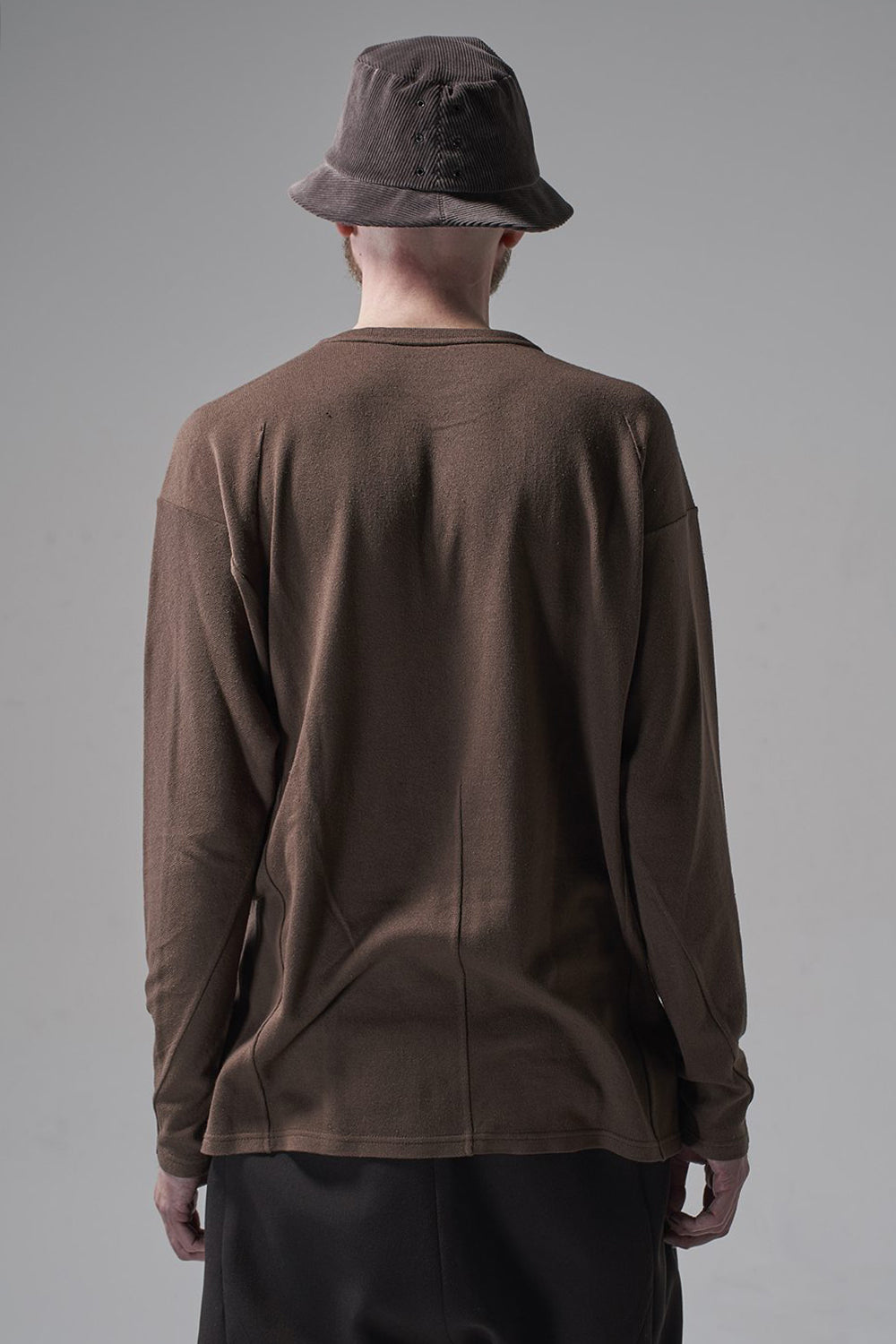ロングスリーブ シルクジャージー チェスナット