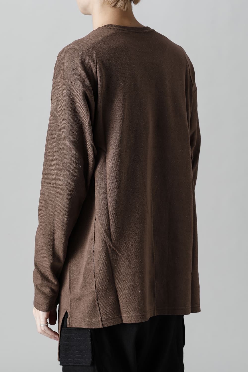 ロングスリーブ シルクジャージー チェスナット